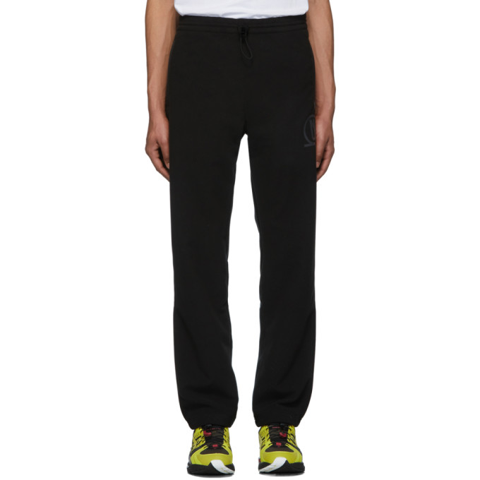 AFFIX AFFIX BLACK POLAR FLEECE LOUNGE trousers