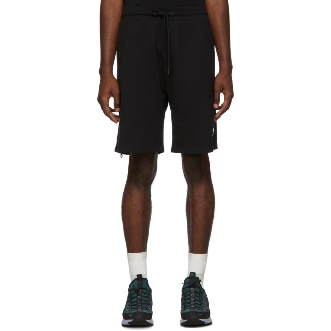 Moncler Black Side Zip Shorts