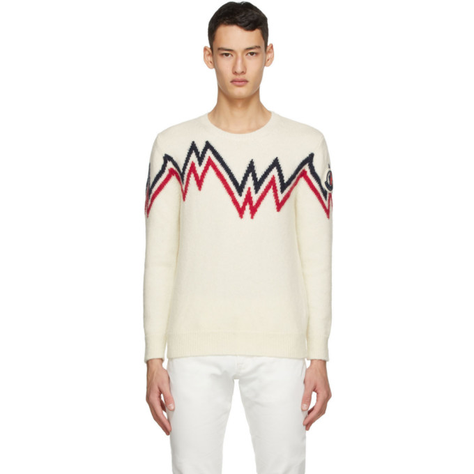 Moncler Off-White Wool and Alpaca Sweater