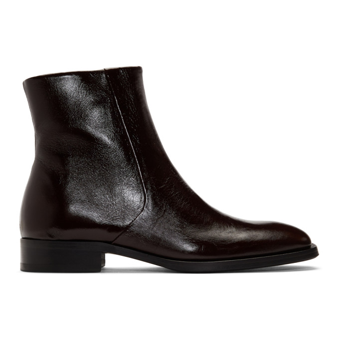 Tiger of Sweden Brown Bolen Zip Boots