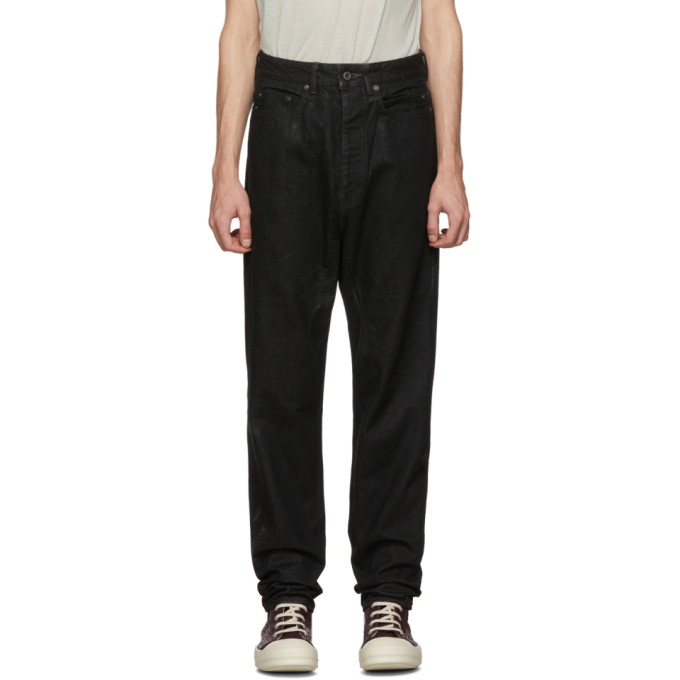 rick owens waxed jeans