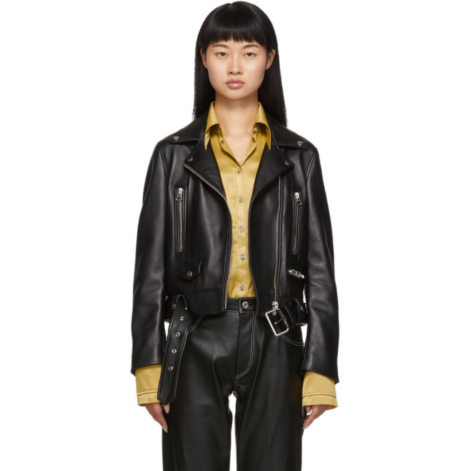 Acne Studios Black Leather Mock Jacket - Acne Studios Mock Core Leather Moto Jacket Acne Studios Black Leather Mock Jacket - Acne Studios Mock Core Leather Moto Jacket