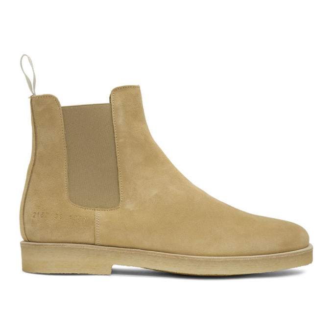 common projects tan suede chelsea boots