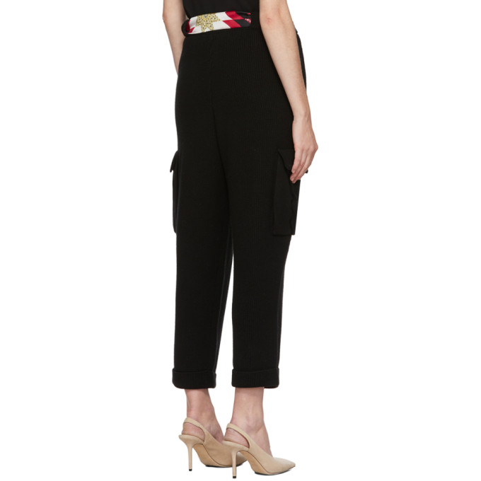 ALANUI ALANUI BLACK CASHMERE AND WOOL LAPPONIA TROUSERS
