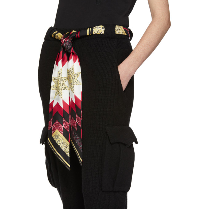 ALANUI ALANUI BLACK CASHMERE AND WOOL LAPPONIA TROUSERS