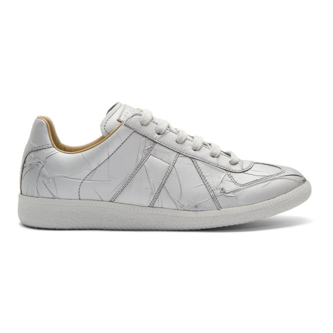 maison margiela metallic sneakers