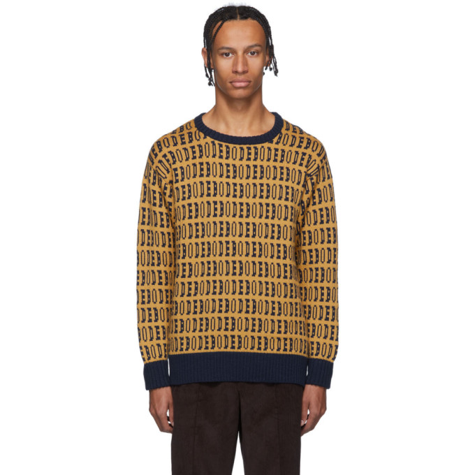 BODE BODE YELLOW SIGNATURE SWEATER