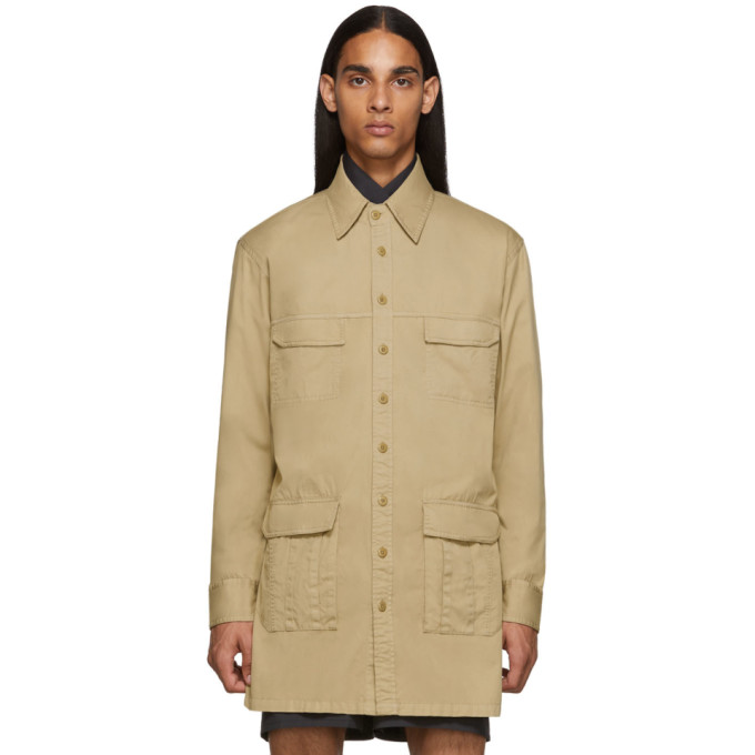 Random Identities Beige Saharienne Shirt Jacket