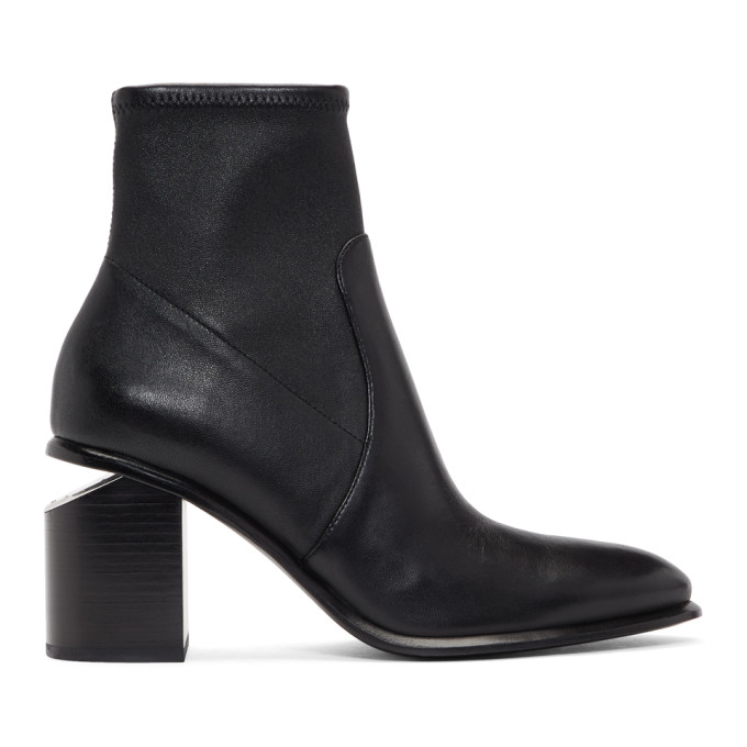 Alexander Wang Black Stretch Anna Boots