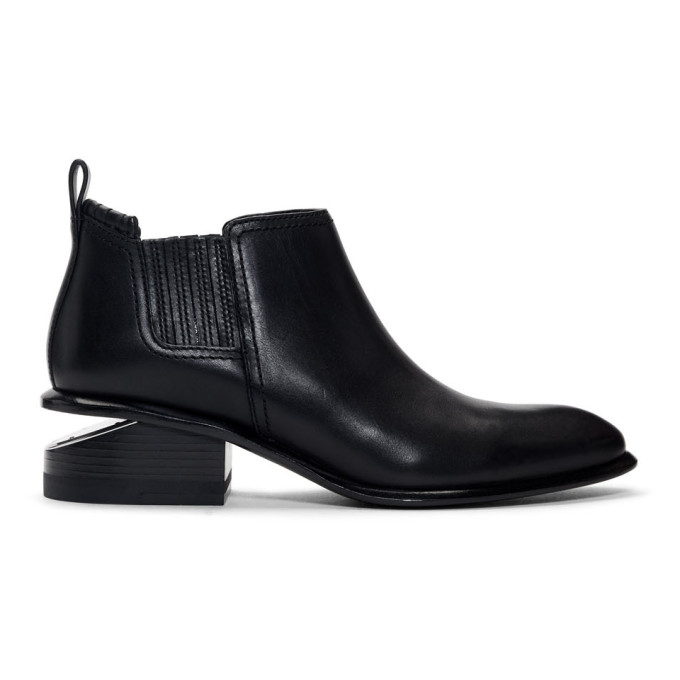 Alexander Wang Black and Silver Kori Boots