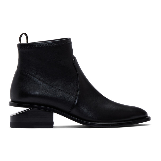 Alexander Wang Black Stretch Kori Boots