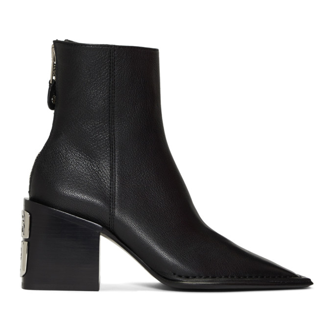 Alexander Wang Black Grain Parker Boots