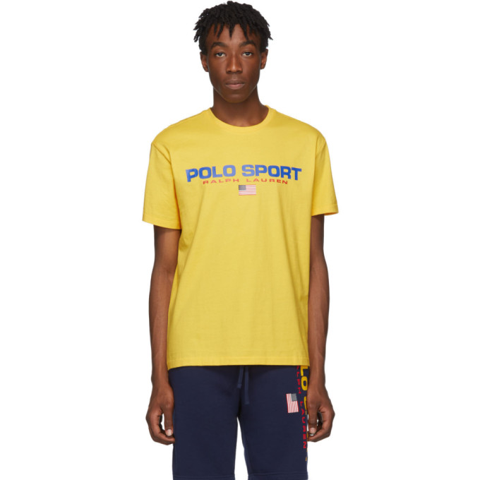 yellow polo sport t shirt