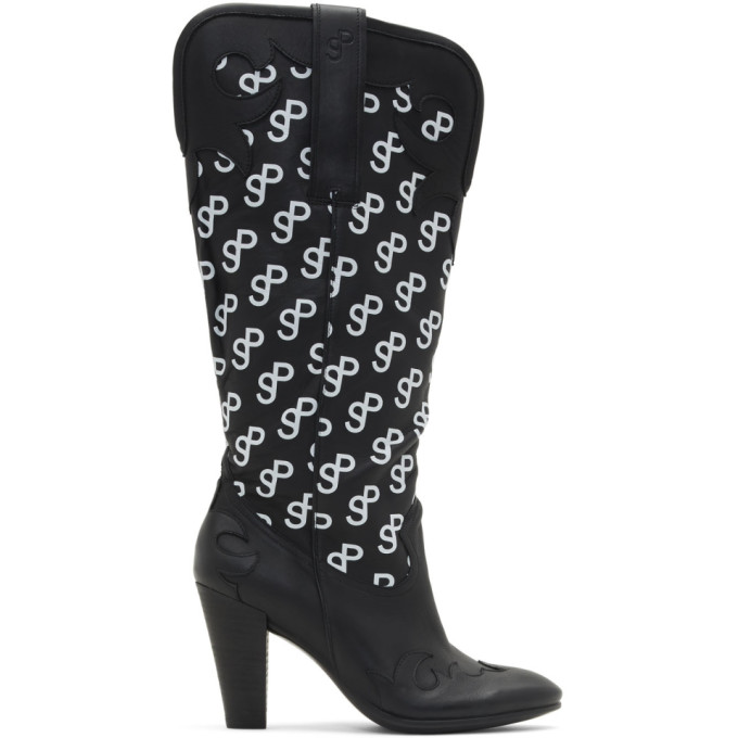 Saks Potts SSENSE Exclusive Black Ecco Edition Western 75 Boots