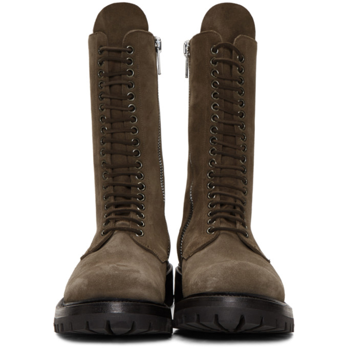 Rick Owens Brown Army Boots