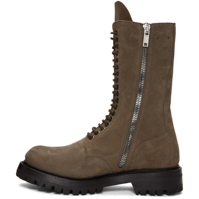 Rick Owens Brown Army Boots
