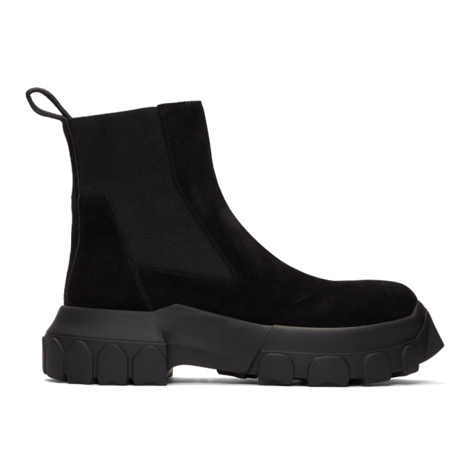 Rick Owens Black Tractor Beetle Boots