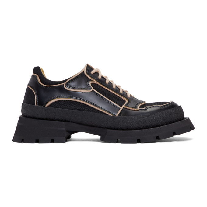Jil Sander Black and Pink Special Project Low-Top Boots