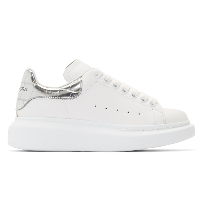 alexander mcqueen silver shoes