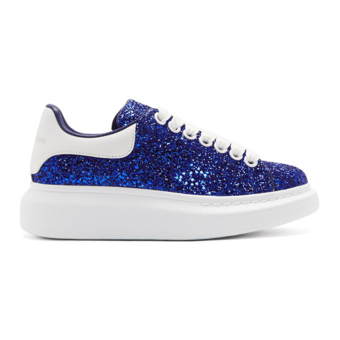 blue sparkly alexander mcqueen's