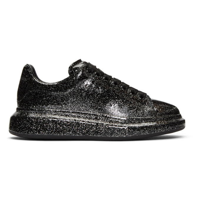 alexander mcqueen silver glitter sneakers