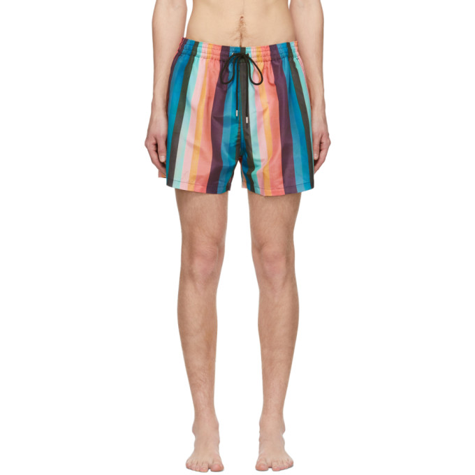 Paul Smith Multicolor Artist Stripe Swim Shorts