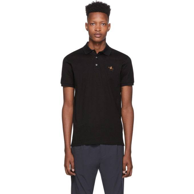 Ralph Lauren Purple Label Black Standing Horse Polo