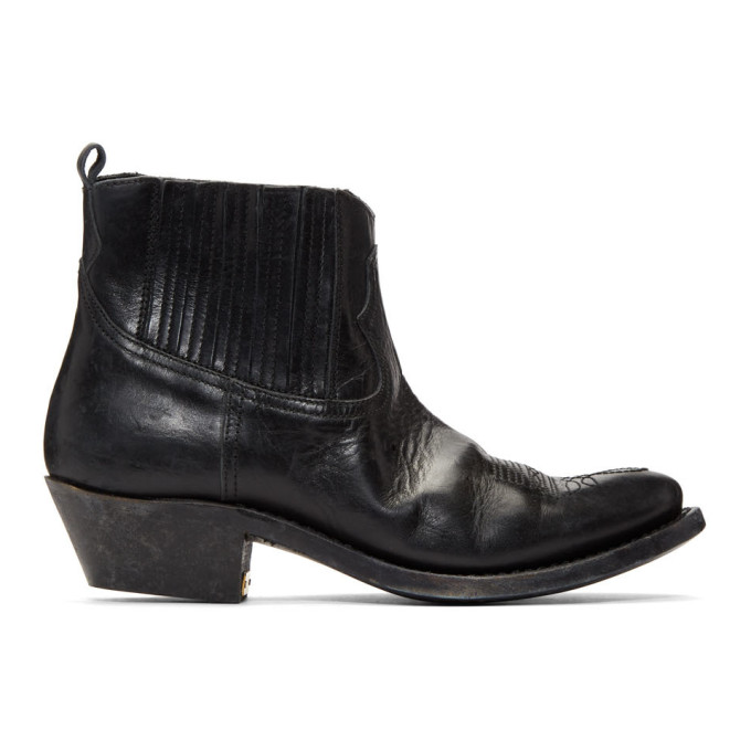 Golden Goose Black Crosby Boots