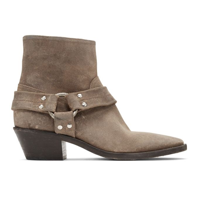 Golden Goose Taupe Bretagne Boots