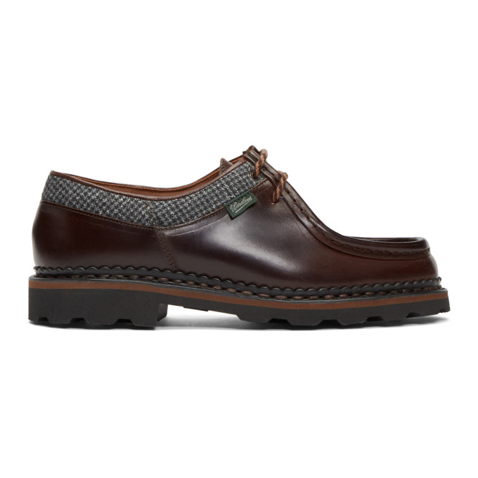 Ermenegildo Zegna Brown Paraboot Edition Michael Derbys