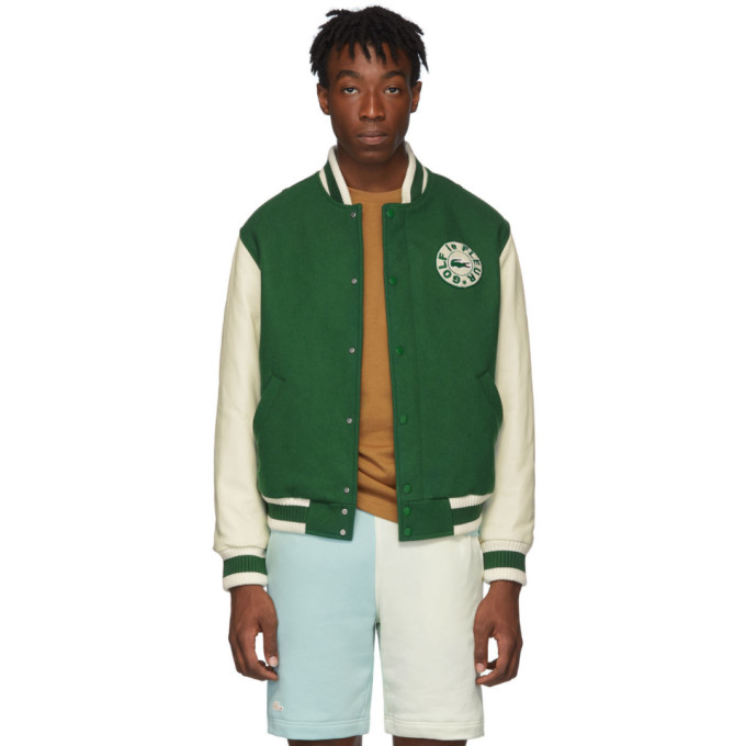 golf le fleur lacoste teddy jacket green