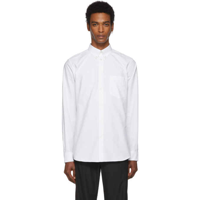 Givenchy White Embroidered Shirt 192278M19201305