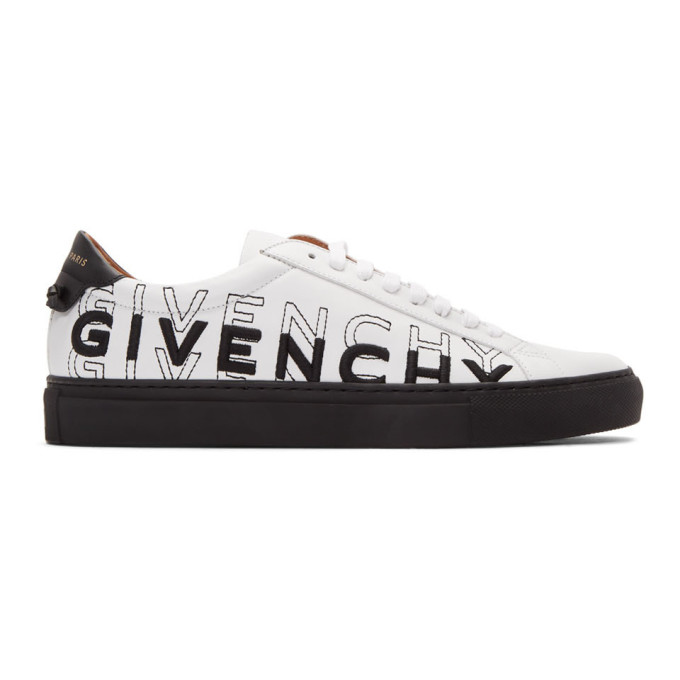 givenchy black elastic urban knots sneakers