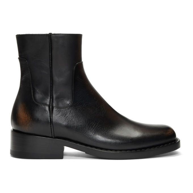 Raf Simons Black Lo Classic Boots
