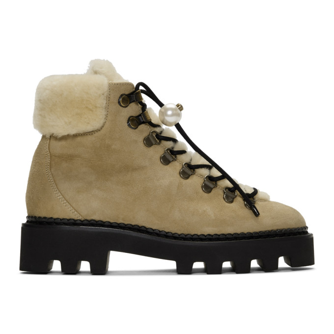 Nicholas Kirkwood Beige Delfi Hiking Boots