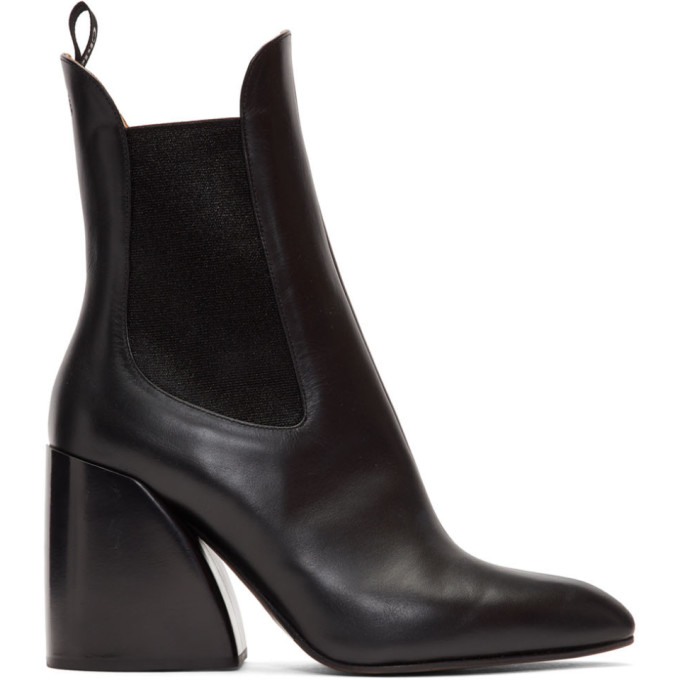 Chloe Black Wave Chelsea Boots