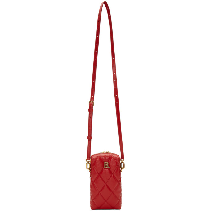 BALENCIAGA BALENCIAGA RED B. TOUCH RECTANGLE BAG