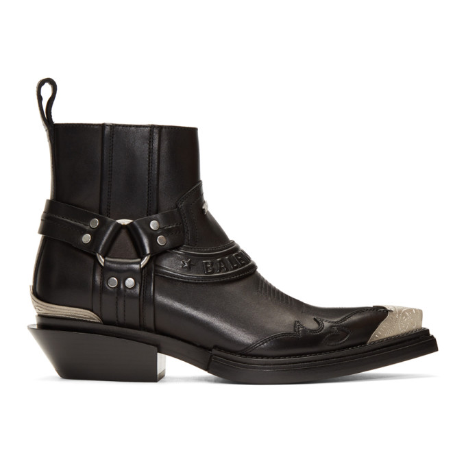 Balenciaga Black Santiag Booties