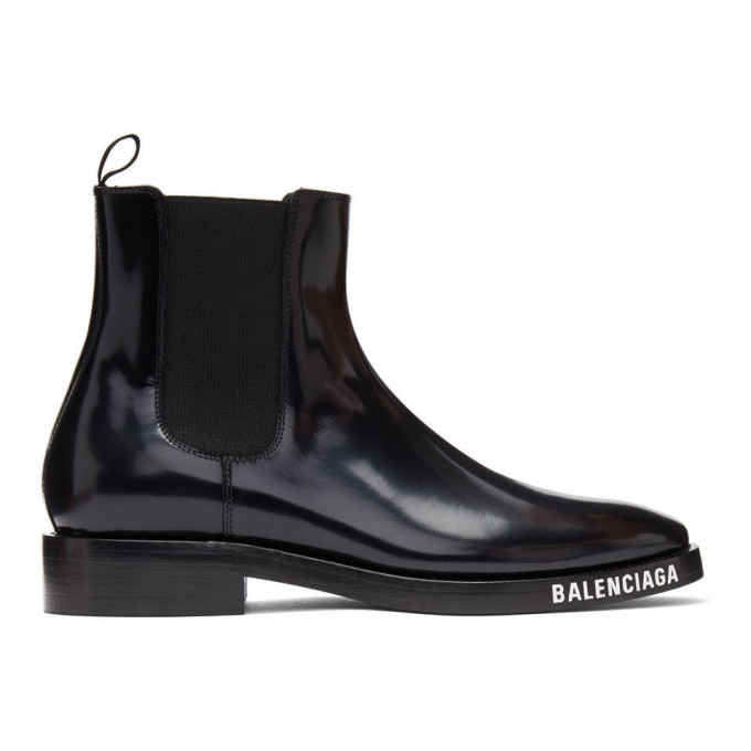 Balenciaga Black Evening Boots