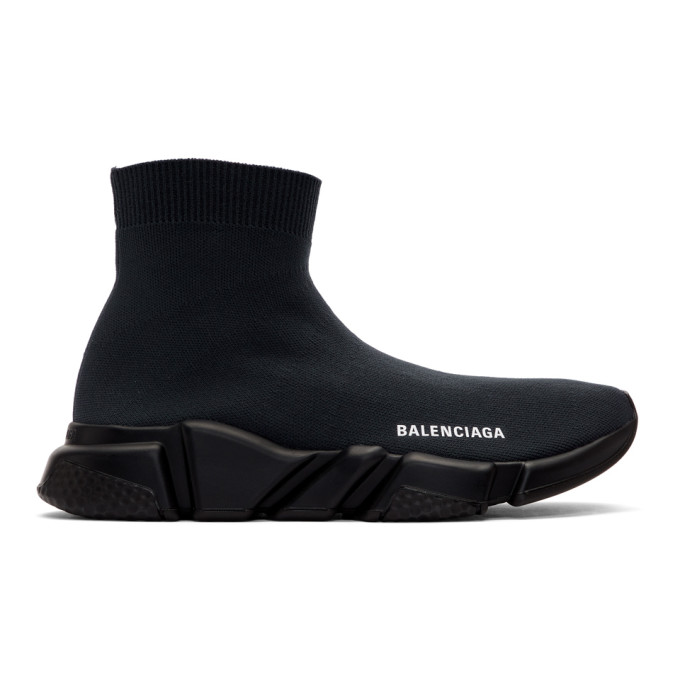 MEN S BALENCiAGA SPEED Trainers Black White PicClick