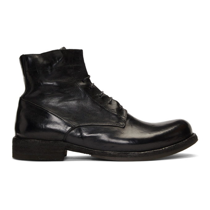 Officine Creative Black Ikon Boots