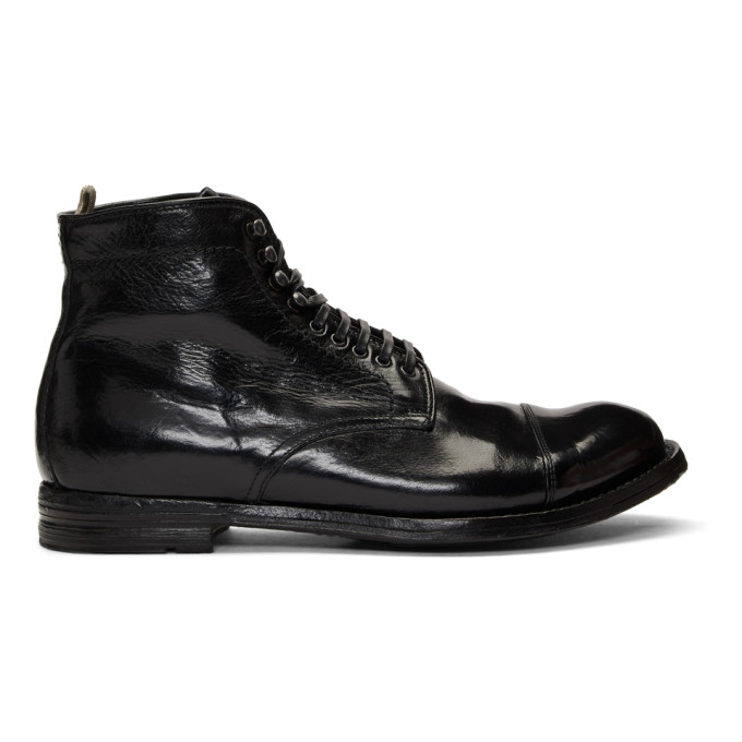 Officine Creative Black Anatomia 16 Boots