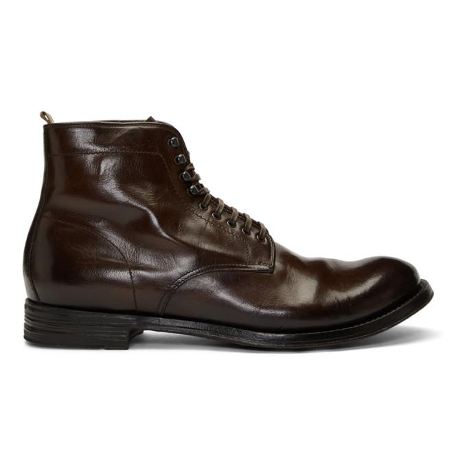 Officine Creative Burgundy Anatomia 13 Boots