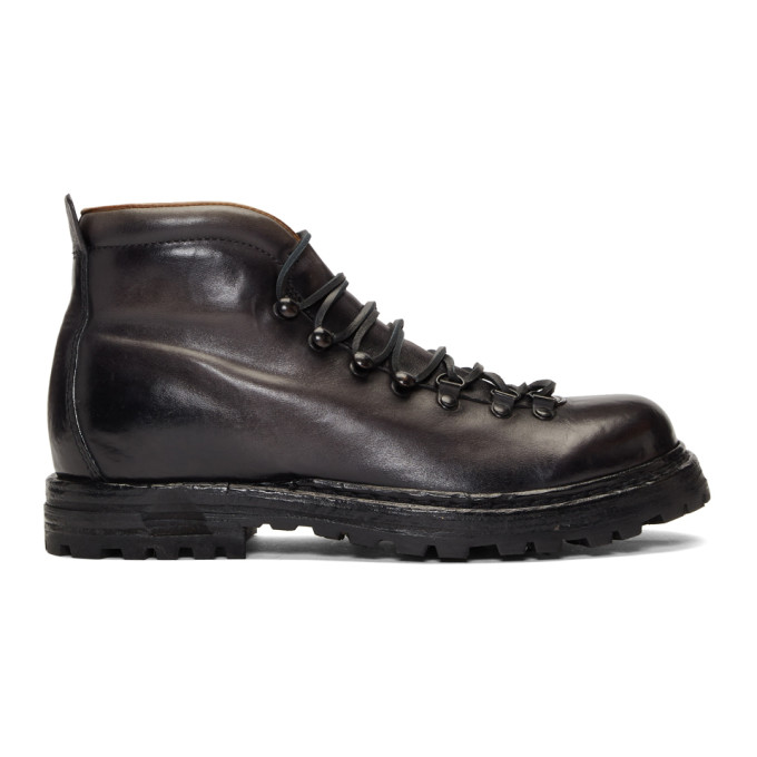Officine Creative Black Kontra 003 Boots