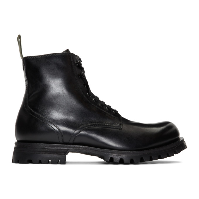 Officine Creative Black Rushden 4 Boots