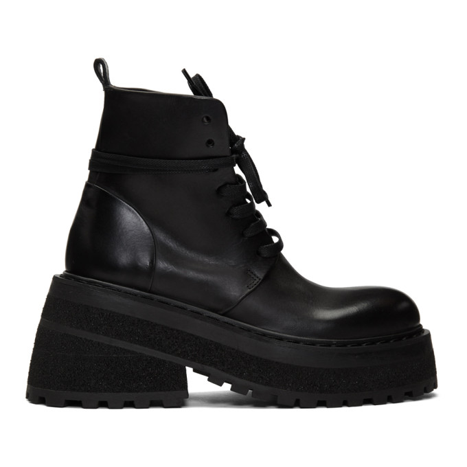 Marsell Black Carreta Anfibio Boots