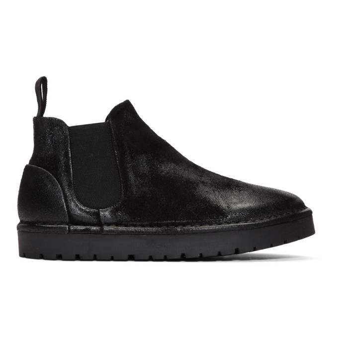Marsell Black Gomme Sancrispa Alta Beatles Chelsea Boots