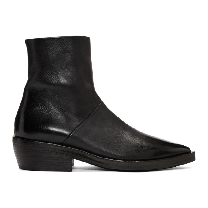 Marsell SSENSE Exclusive Black Coneros Boots