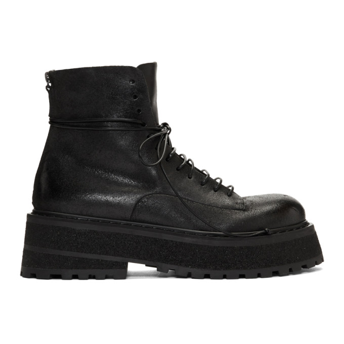 Marsell Black Carretta Boots
