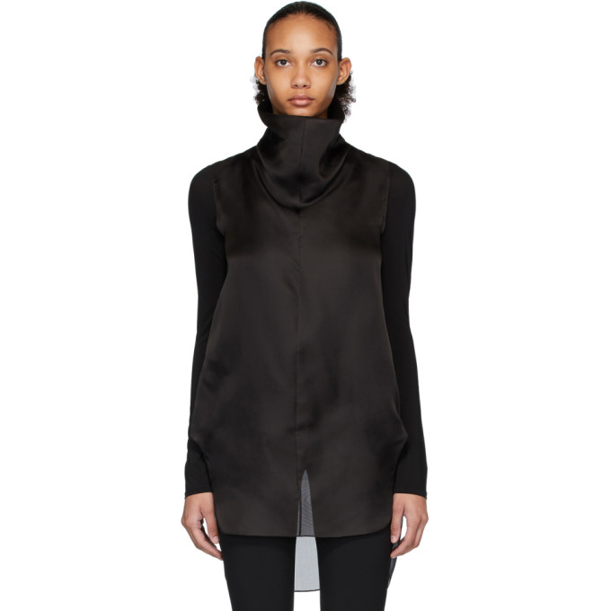 The Row Black Mora Top